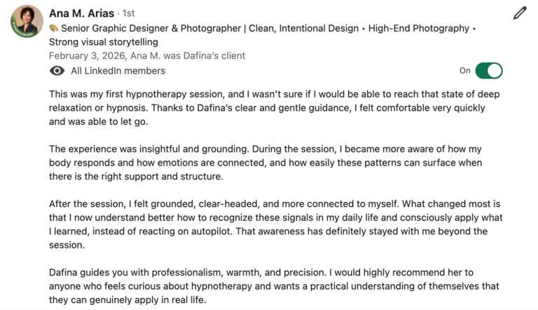 what my clients say about me