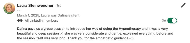 private sessions hypnotherapy berlin