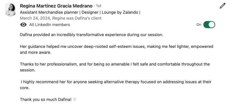 what my clients say about me